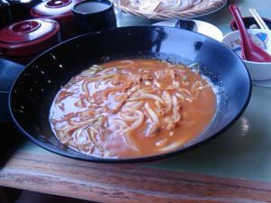 くまそうどんのカレーうどん