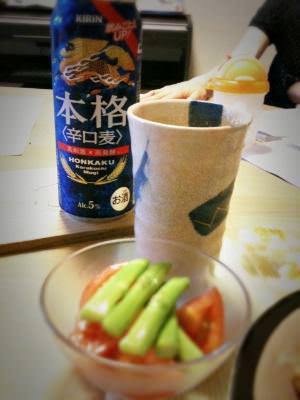 暑い日の帰宅後の嬉しいビール