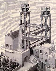 Waterfall(Maurits Cornelis Escher)