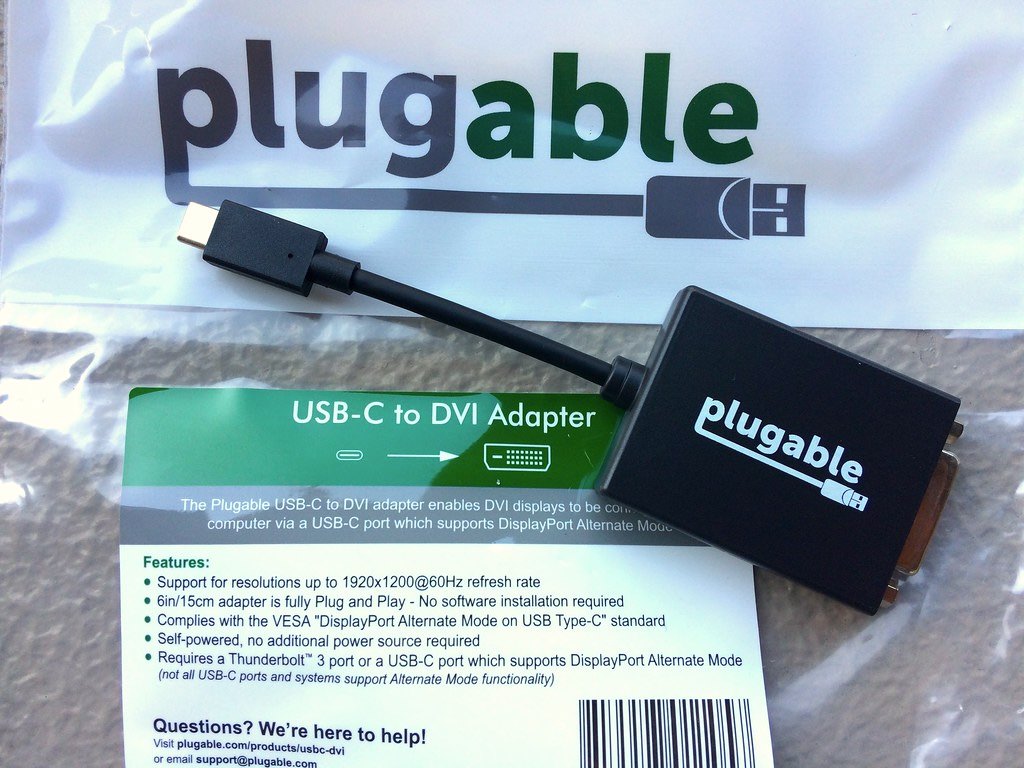 Plugable USB 3.1 Type-C(USB-C)– DVI 変換アダプタ
